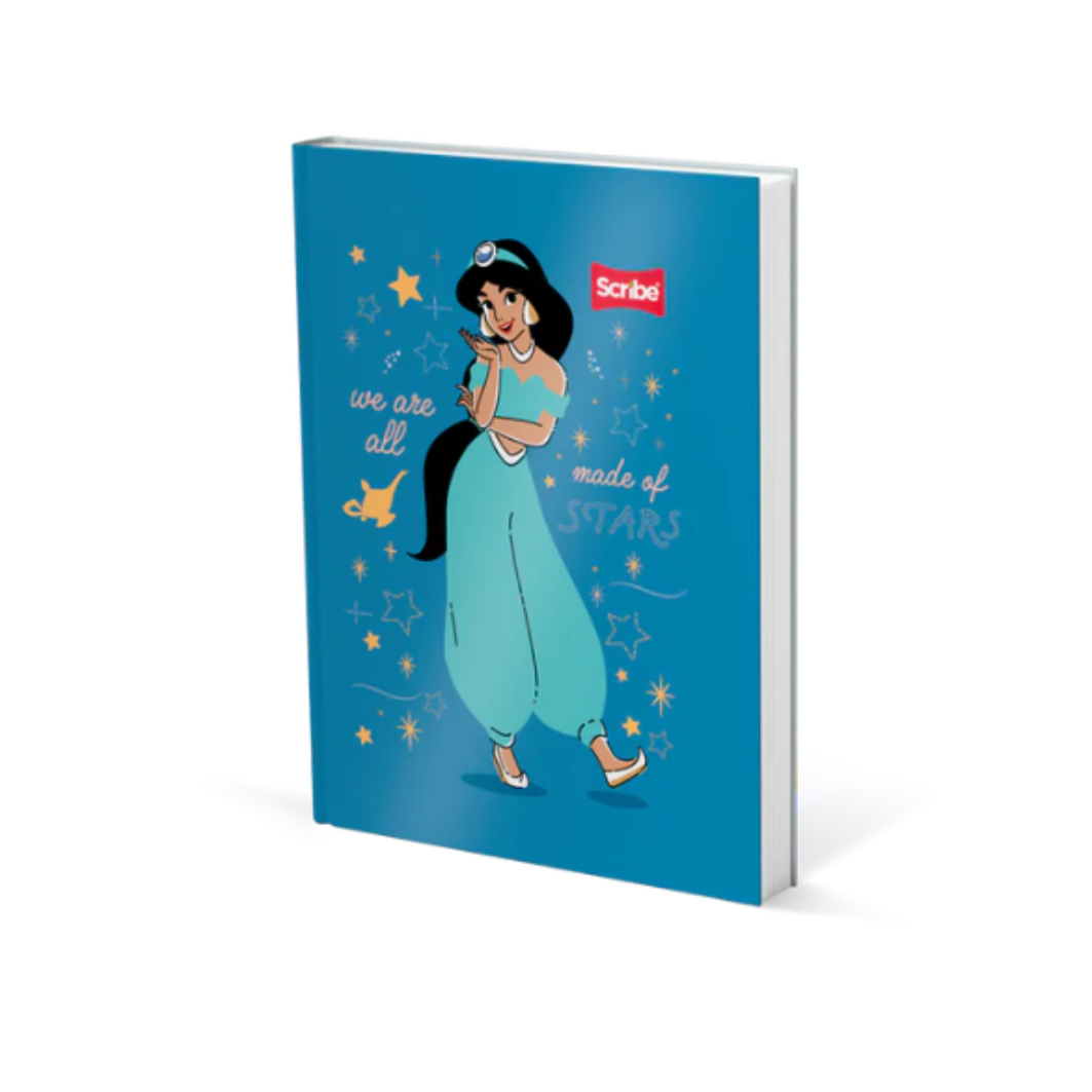 Hardcover Notebook for Girls with Stickers. Scribe - Princess Design