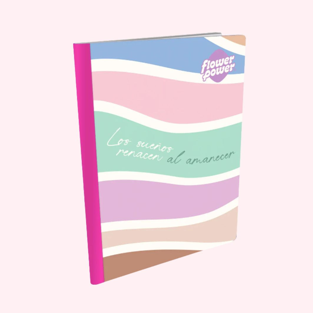 Primavera Flower Power Notebook – Pastel Floral Design Journal for Girls