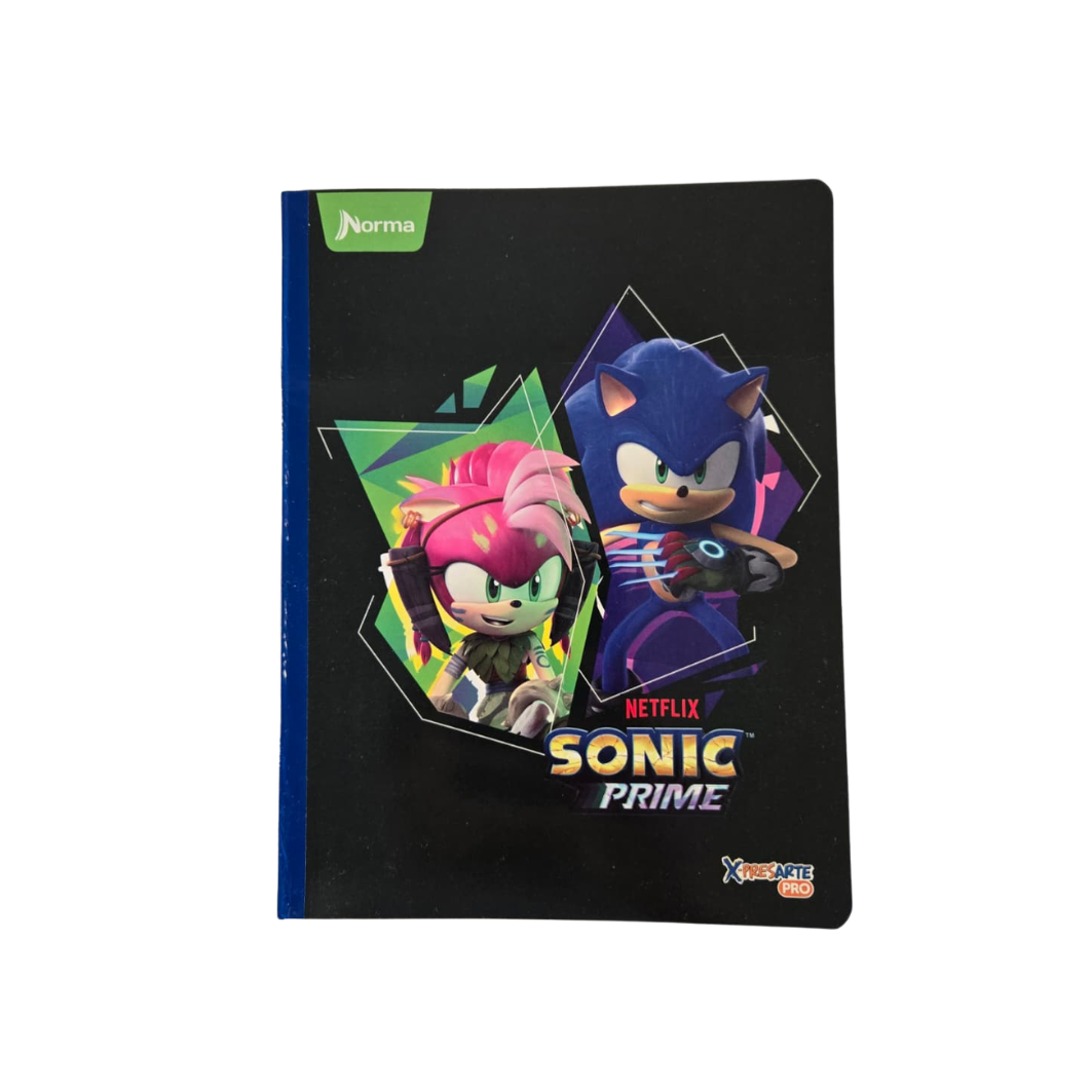 Composition Notebook for Boys with Stickers. NORMA - Sonic-Edition