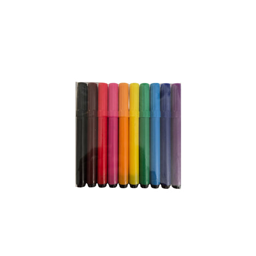 10 Color Jumbo Markers Set for Kids – Broad Tip Coloring Markers