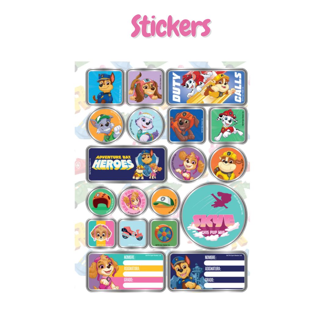 Primavera Paw Patrol Girls Notebook – With Stickers