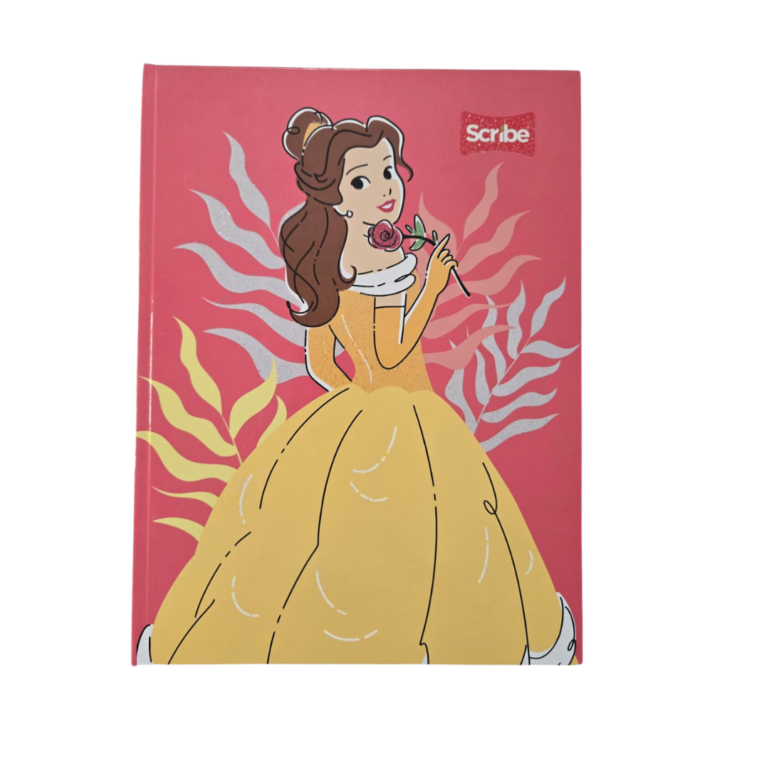 Hardcover Notebook for Girls with Stickers. Scribe - Princess Design