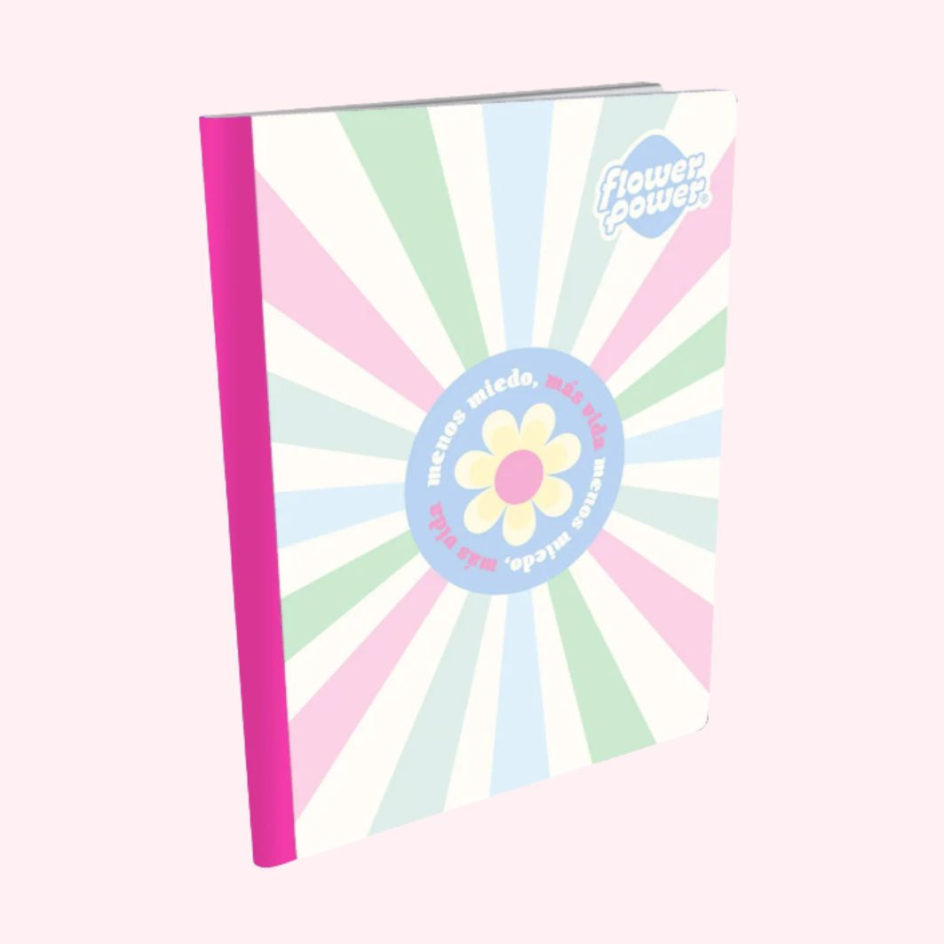 Primavera Flower Power Notebook – Pastel Floral Design Journal for Girls