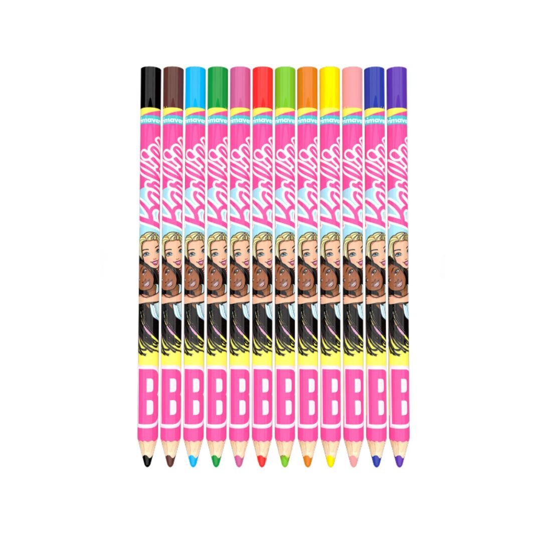 Premium Colored Pencil Set for Girls – Metal Tin (12-Piece) – Primavera Brand – Disney & Sanrio
