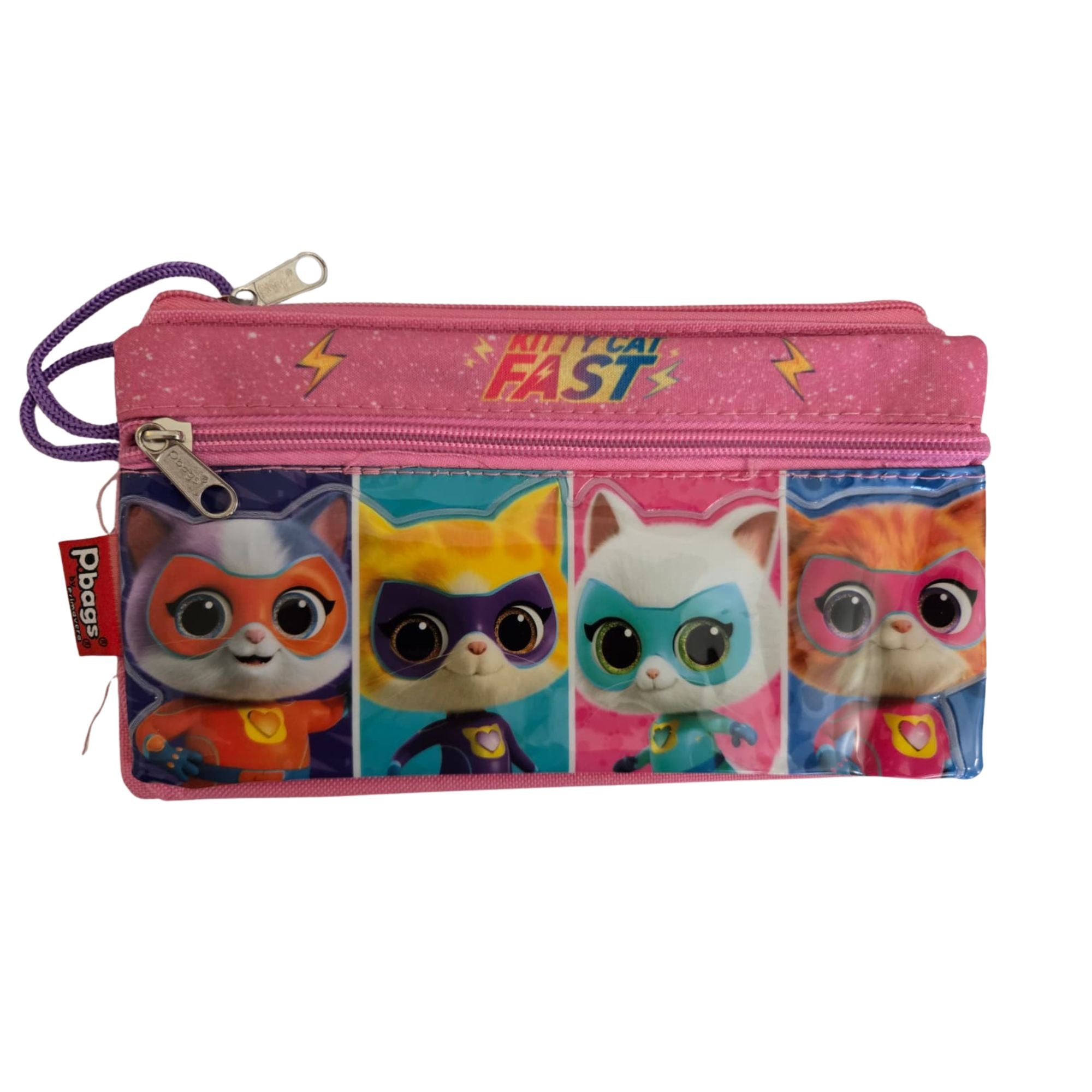 Premium Triple-Zip Pencil Case – Multi-Compartment School Organizer | Assorted Designs