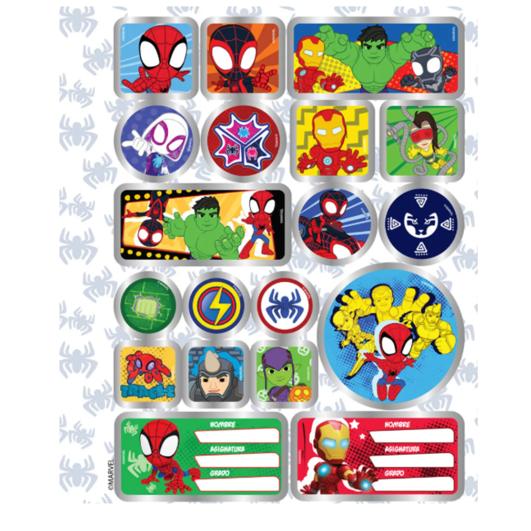 Composition Notebook for Boys with Stickers. Primavera - Superhero