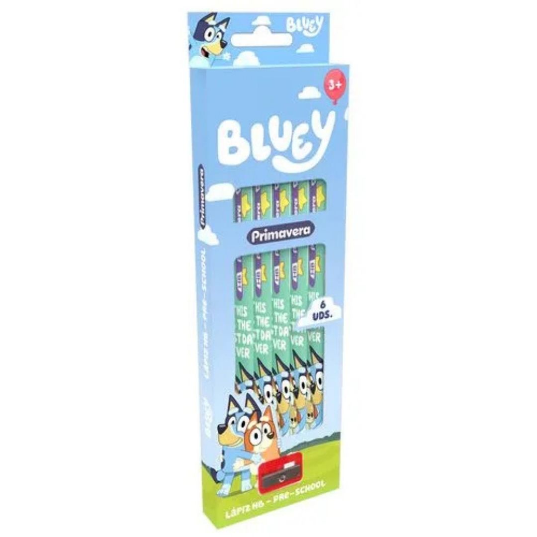 Primavera Kids Character HB Triangular Pencils with Sharpener – 6 Pack